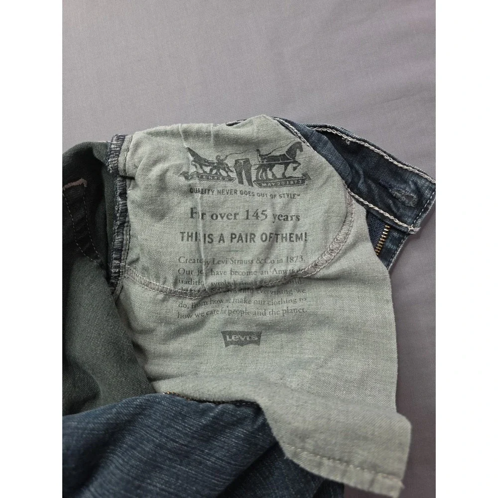 Levi 559 Jeans Mens 32x30 Blue Dark Wash Denim Straight Leg Relaxed Fit
